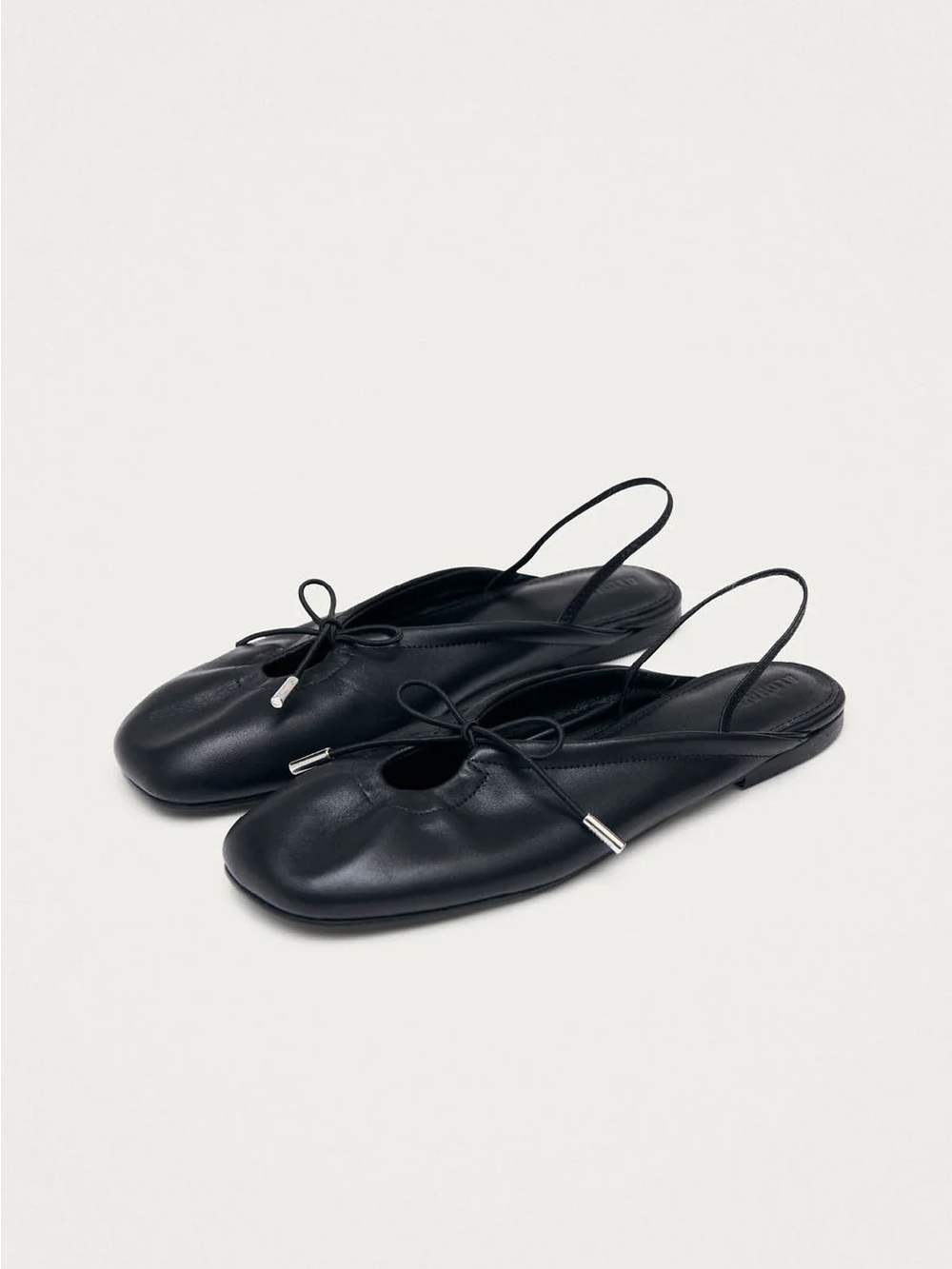 NWT Alohas OLI BLACK LEATHER BALLET FLATS - Picture 4 of 8